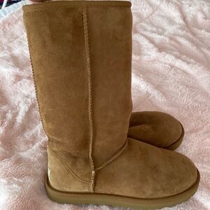 UGG Women’s Classic Tall Boot (color: “Chestnut”).